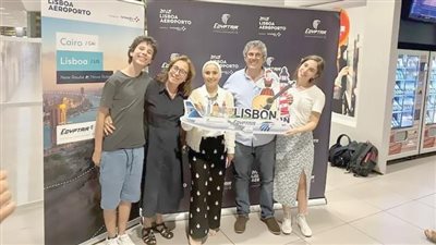 مصر للطيران تحتفل بانطلاق أولى رحلاتها بين لشبونة والقاهرة 