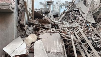 تفاصيل انهيار منزل بمدينة شبين الكوم
