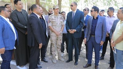 محافظ سوهاج يتفقد الموقع المخصص لإنشاء محطة صرف 
