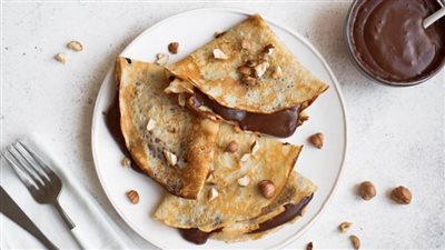 طريقة تحضير كريب بالنوتيلا في المنزل.. وصفة لذيذة وسهلة