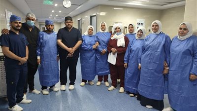 استئصال الغدة الدرقية والليمفاوية لمريض بمستشفى كفر شكر التخصصى