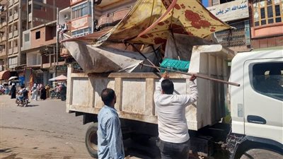 حملات مكبرة لرفع الإشغالات وضبط مركبات التوكتوك المخالفة بمنوف وتلا 