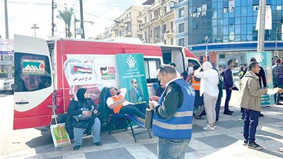 بنك الدم بالإسكندرية يعانى من فقر الدم