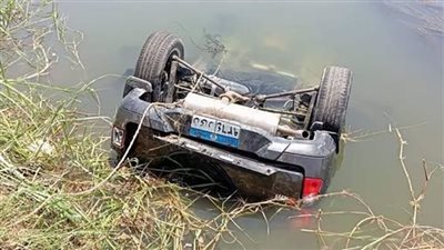 مصرع سائق في حادث تصادم وسقوط سيارة بترعة الإبراهيمية بسمالوط 