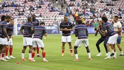 منتخب فرنسا يختتم استعداداته لمواجهة مصر فى أولمبياد باريس