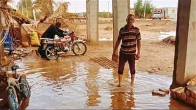 مساعدات عاجلة للأسر المتضررة من الأمطار بالوادي الجديد