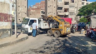 حملة مكبرة للنظافة ورفع المخلفات بالمنطقة المركزية بالمنصورة