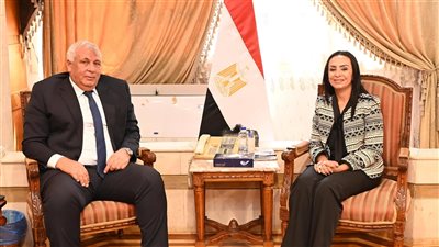 وزيرة التضامن تبحث تعزيز أوجه التعاون مع محافظ الوادي الجديد