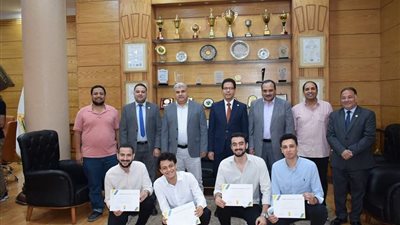 جامعة بنها تكرم طلابها المتميزين بالمسابقات البرمجية