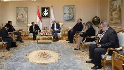 وزير الطيران المدني يستقبل السفير اليابانى ومسئولي هيئة التعاون الدولي اليابانية (JICA) 