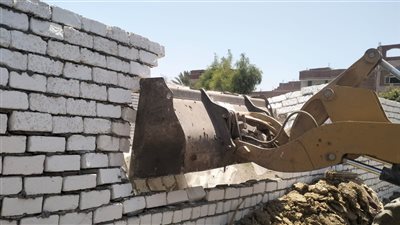 إزالة 161 حالة تعدِِ علي الأراضي الزراعية وأملاك الدولة بالمنيا 