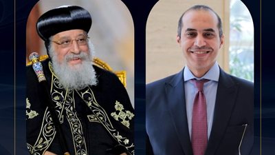 وزير الشئون النيابية يهاتف قداسة البابا تواضروس الثاني