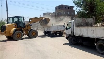  رفع 20 طن قمامة ومخلفات بقرية 