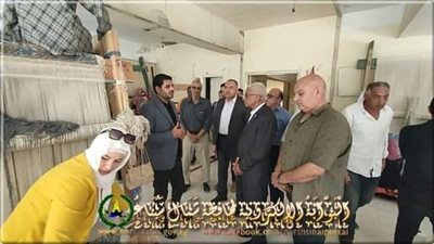 محافظ شمال سيناء يتفقد أعمال صناعة السجاد اليدوي بالعريش 