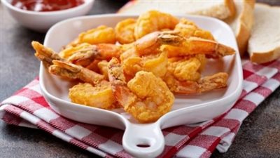  حضري الجمبري المقلي على خطى المطاعم 