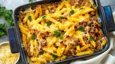  طريقة تحضير طاجن المكرونة باللحمة المفرومة