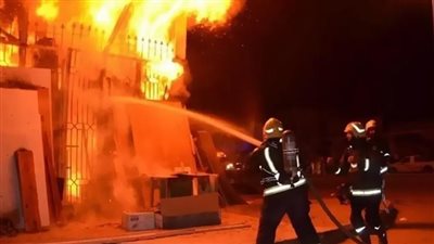 وفاة سيدة حريق معمل شهير  للتحاليل الطبية