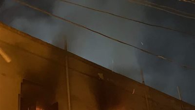 نشوب حريق  هائل بمعمل كلية الزراعة جامعة المنوفية