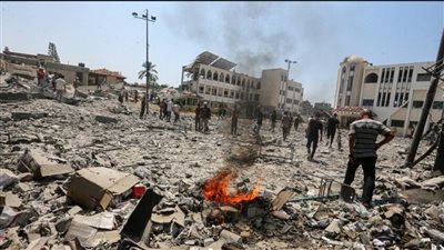 استشهاد 125 فلسطينيا إثر قصف إسرائيلي على مدرسة التابعين في غزة