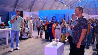 إقبال كبير من زوار مهرجان العلمين على معرض تنمية الأسرة 