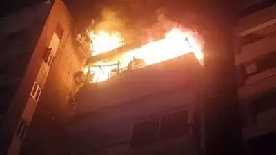 شاهد عيان يكشف تفاصيل اندلاع النيران في شقة بحلوان