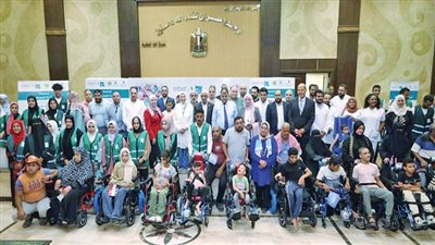 المصرف المتحد يسلم أجهزة لذوى الهمم بشمال سيناء