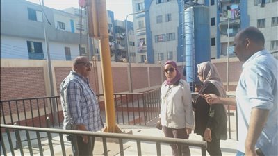 رئيس مياه القناة يتابع سير العمل بمحطة صرف صحى النورس ببورسعيد 