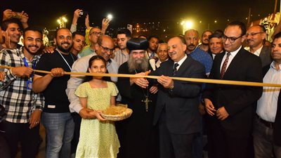 محافظ أسيوط يفتتح تطوير بوابة دير العذراء بدرنكة