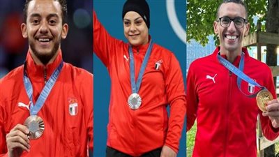 ذهبية وفضية وبرونزية.. سماء باريس تلمع بميداليات مصر الثلاث 