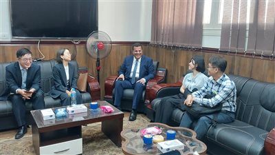 رئيس جامعة بني سويف التكنولوجية يستقبل وفد إدارة التخطيط والتنسيق التنموي الكوري