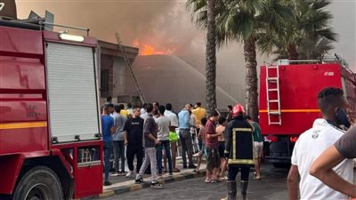 الأدخنة غطت السماء.. شهود عيان يكشفون سبب حريق مطعمين بالإسكندرية| صور