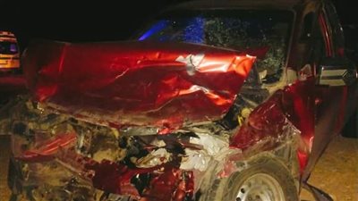 إصابة 14 شخصًا فى حادث تصادم سيارتين بنجع حمادي 