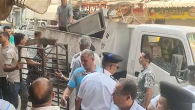 رفع 1870 حالة إشغال طريق بشوارع كفر الدوار 