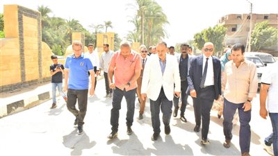 محافظ أسيوط يتفقد أعمال تطوير كورنيش وميادين البدارى