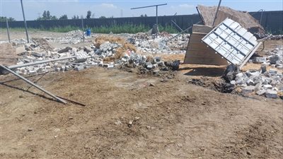 إزالة 14 حالة تعد علي الأراضي الزراعية بالبحيرة