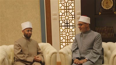 مفتي الجمهورية لوزير الأوقاف: التعاون بين المؤسسات الدينية واجب ديني