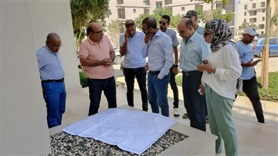 رئيس حدائق أكتوبر يتفقد مشروع الشراكة مع 