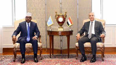 وزير الخارجية يستقبل نظيره الصومالي ويعقد جلسة مباحثات ثنائية موسعة