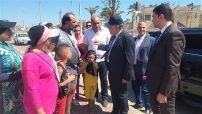 محافظ الدقهلية يتابع مستوى الخدمات المقدمة للمصطافين فى جمصة