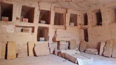 خلال العصر الروماني .. الكشف عن جبانة أثرية بمدينة مرسى مطروح 