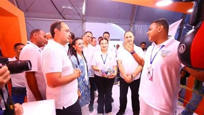 وزيرة التضامن تتفقد أنشطة صندوق مكافحة الإدمان بمهرجان العلمين الجديدة