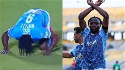 سجدة شكر تكشف عن اعتناق فيستون ماييلي مهاجم بيراميدز للإسلام