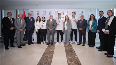 تكريم خاص من البنك الأهلي المصري.. راعي البعثة الأوليمبية المصرية