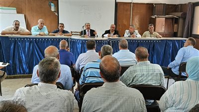 وكيل زراعة الغربية يعقد أول اجتماع مع مديرى الإدارات الزراعية