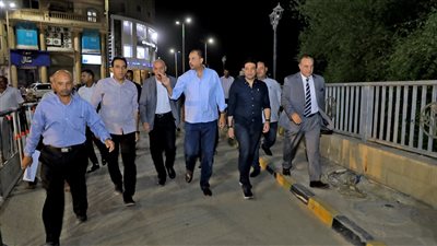 محافظ سوهاج يتفقد أعمال مشروع توسعة الكورنيش الغربي