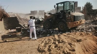 إزالة التعديات المخالفة ضمن الموجة الـ 23 بالفيوم 