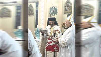 بطريرك الكاثوليك يترأس قداس عيد العذراء بالقللى