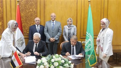 محافظ القليوبية يشهد توقيع بروتوكول تعاون لحصر أملاك الدولة