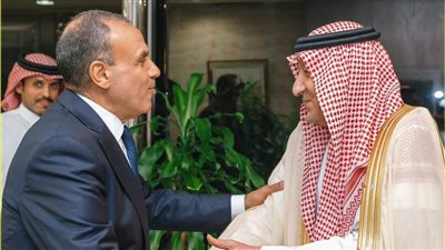 نائب وزير الخارجية السعودي يستقبل د. بدر عبد العاطي لدى وصوله الرياض