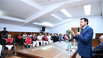 صبحي يلتقي بالبعثة البارالمبية المصرية قبل دورة باريس 2024.. دعم كامل وتحفيز للأبطال